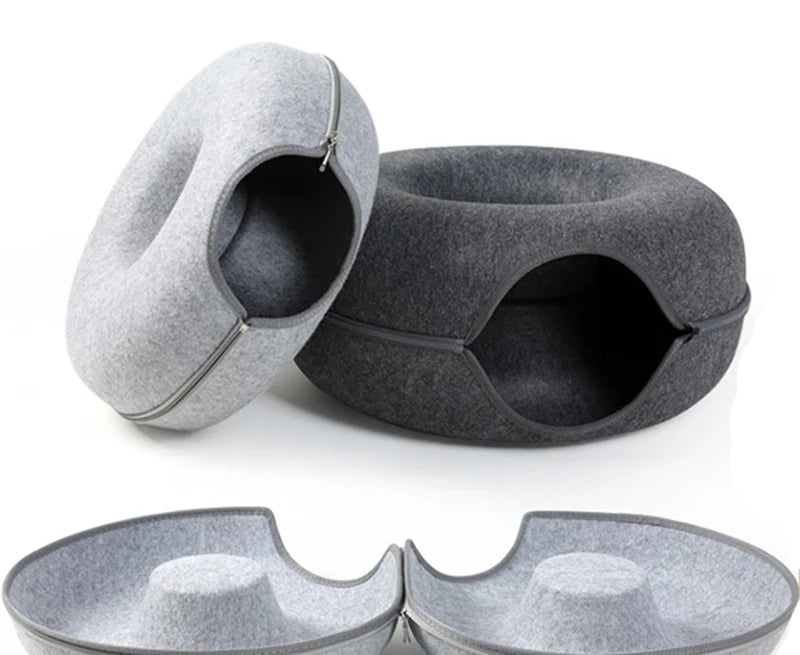 Donut Cat Bed for 2 Cats