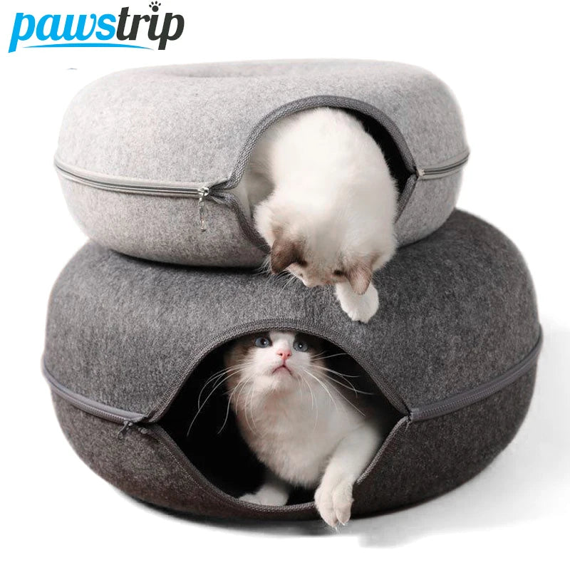 Donut Cat Bed for 2 Cats