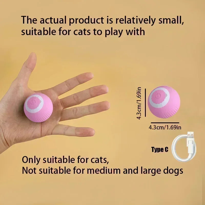 Cat Interactive Ball Rechargeable Smart Pet Electric Toy
