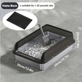 KEMORELA EXtra Large Stainless Steel Cat Litter Box with Lid