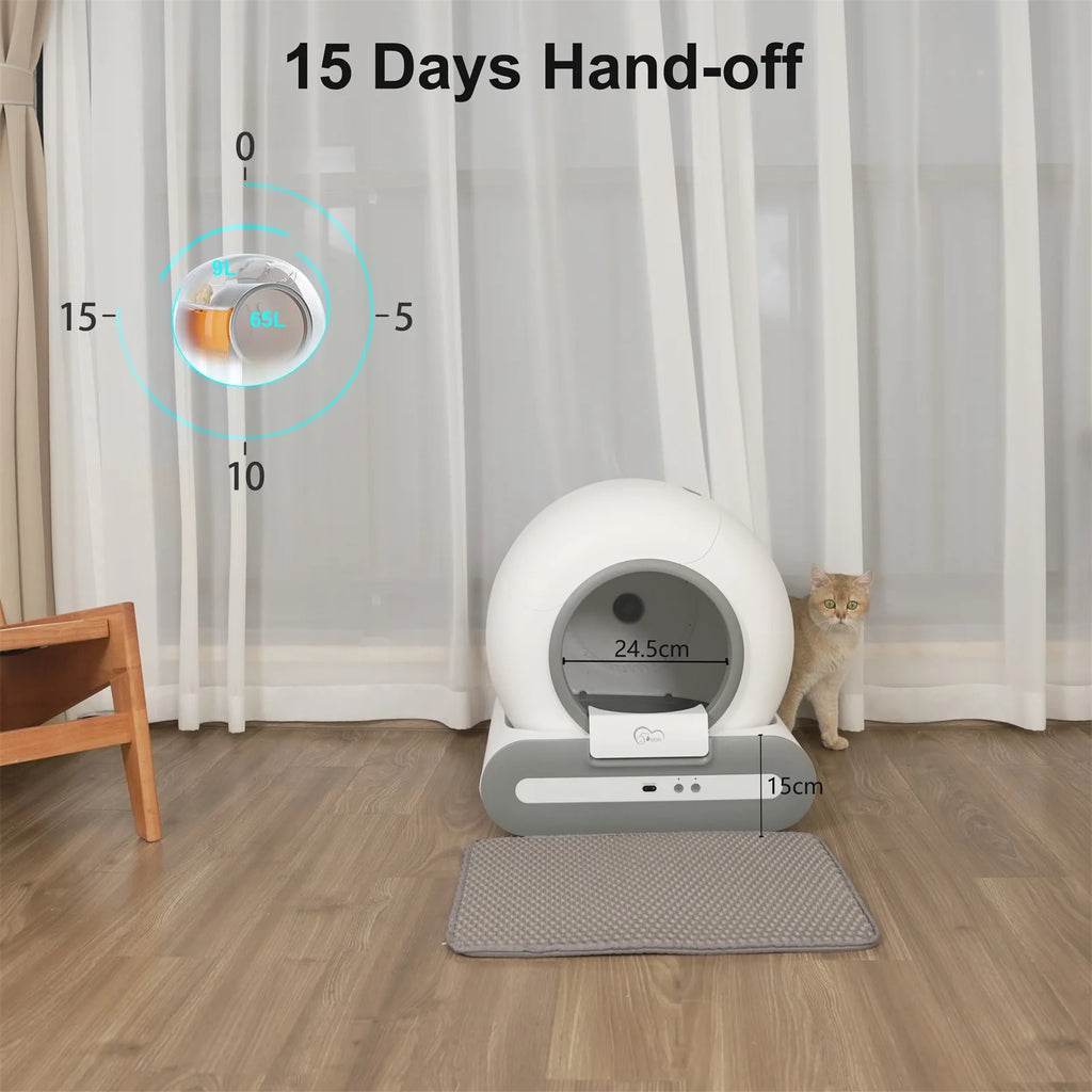 DOEL  Automatic Cat Litter Box SelfControl & Cat Litter
