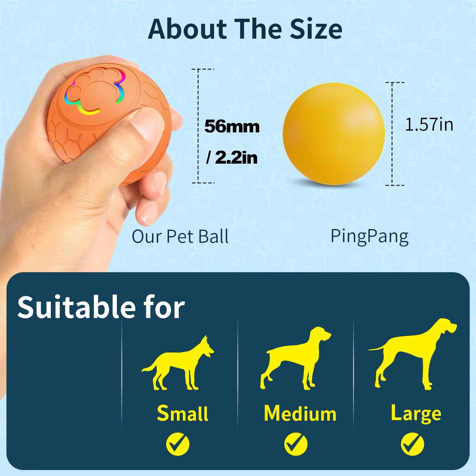 Smart Dog Toy Ball Electronic Interactive Pet