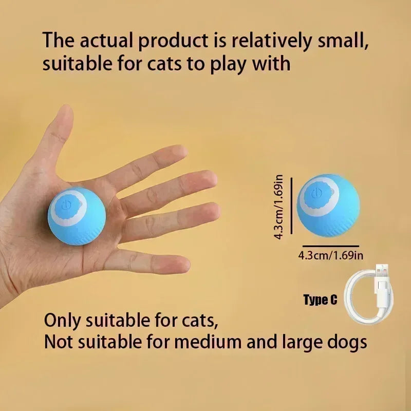 Cat Interactive Ball Rechargeable Smart Pet Electric Toy